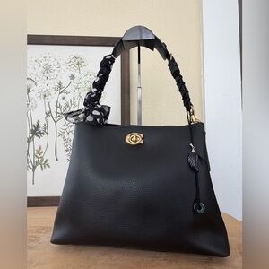 Black Coach Willow Shoulder Bag